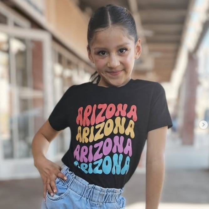 Arizona Kids, Teens, & Adult T-Shirt – Colorful Arizona Word Art