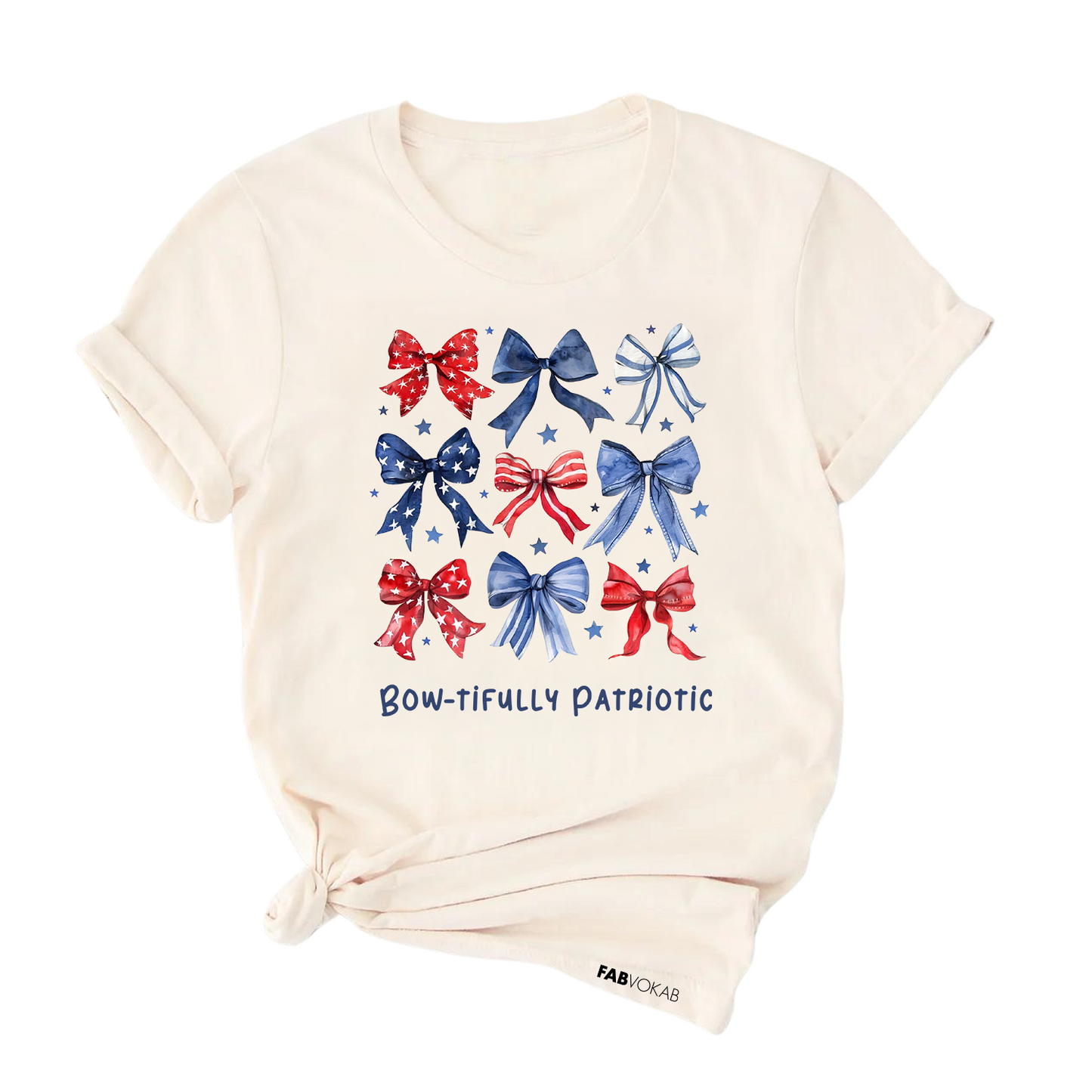 Bow-tifully Patriotic Kids/Teen Patriotic T-Shirt