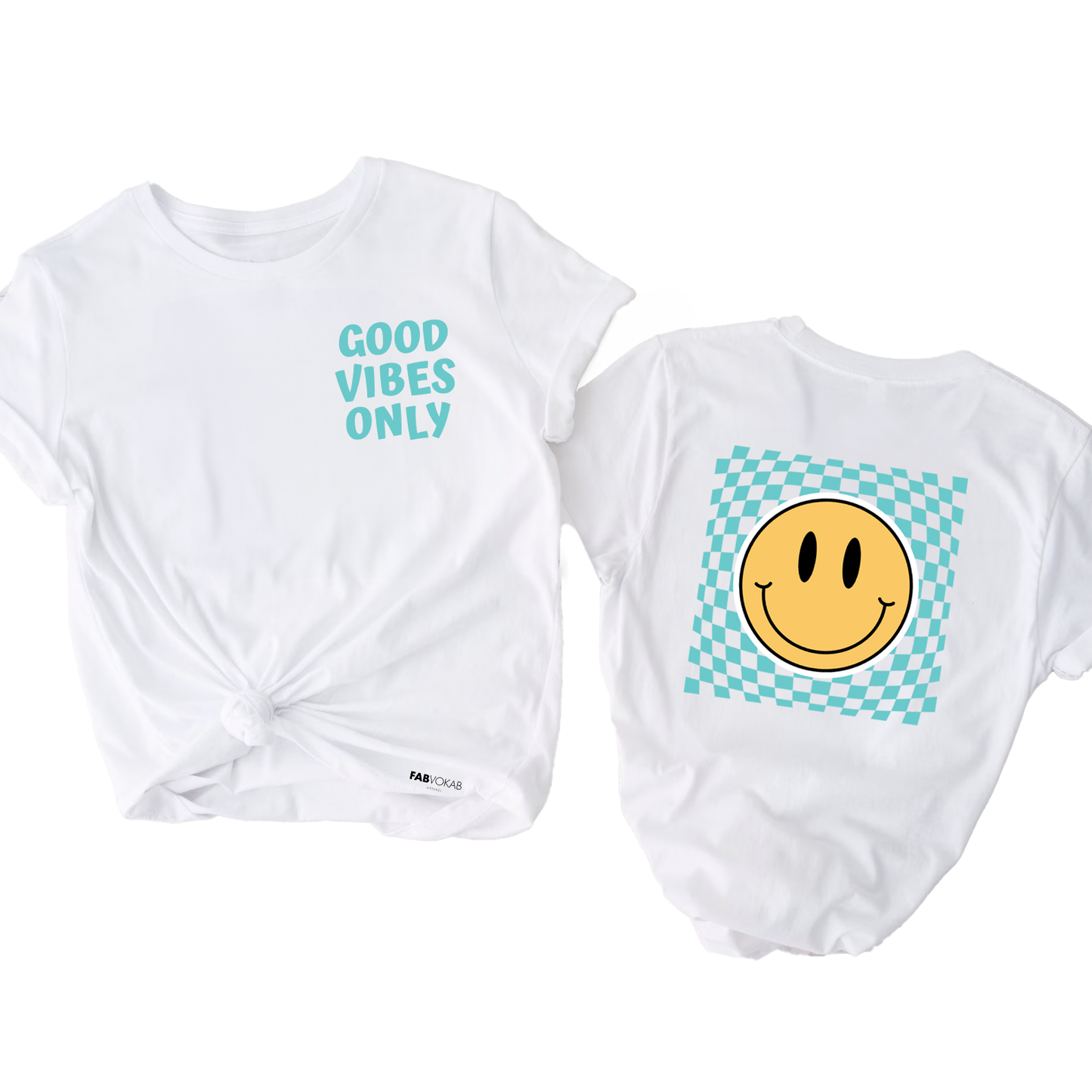 Good Vibes Only Kids & Teens Short Sleeve T-Shirt, FABVOKAB.COM