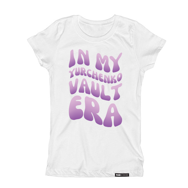 "In My Yurchenko Vault Era" Kids Girls Gymnast Short Sleeve T-Shirt