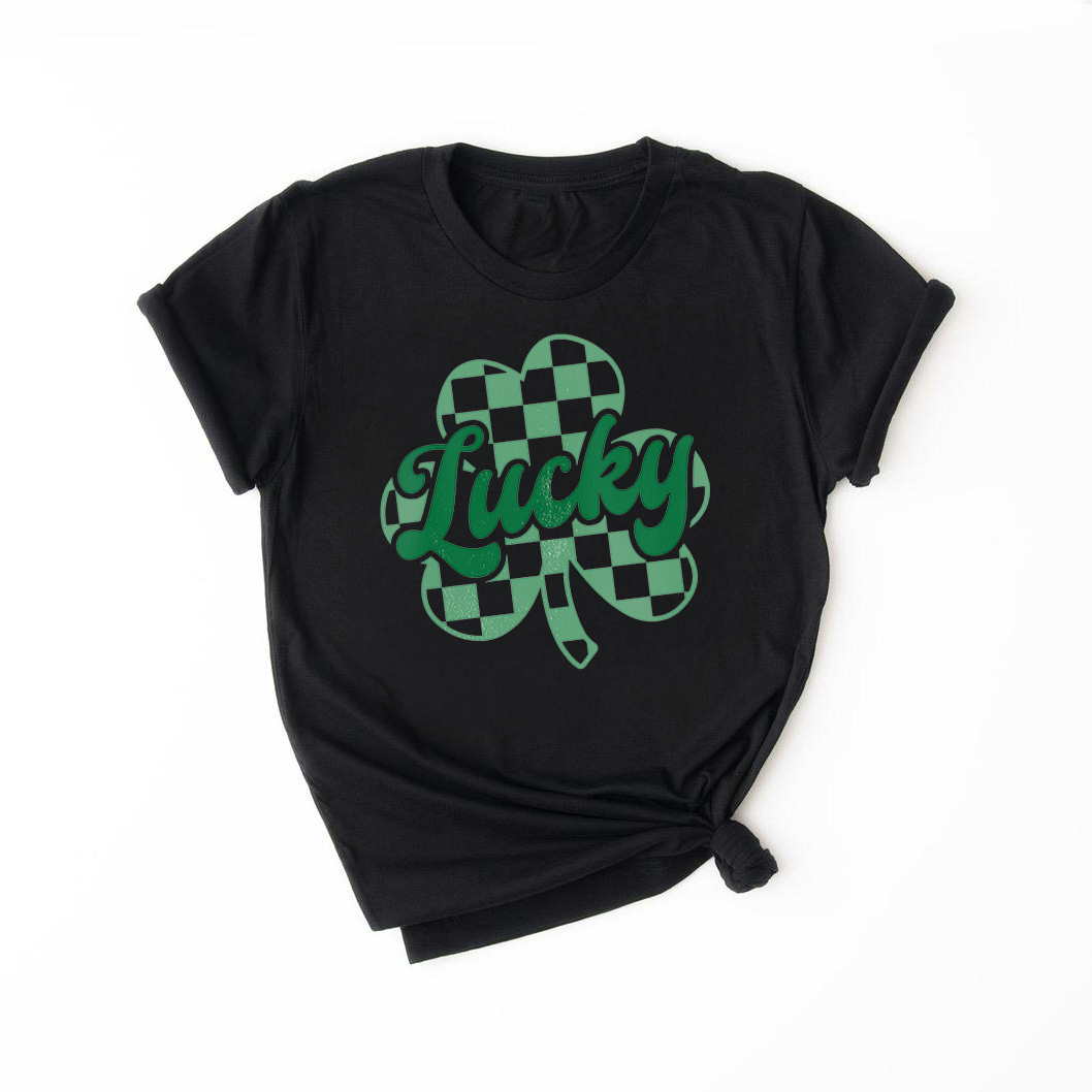 LUCKY Saint Patrick's Day Short Sleeve T-Shirt – Kids, Girls, Boys, Teens