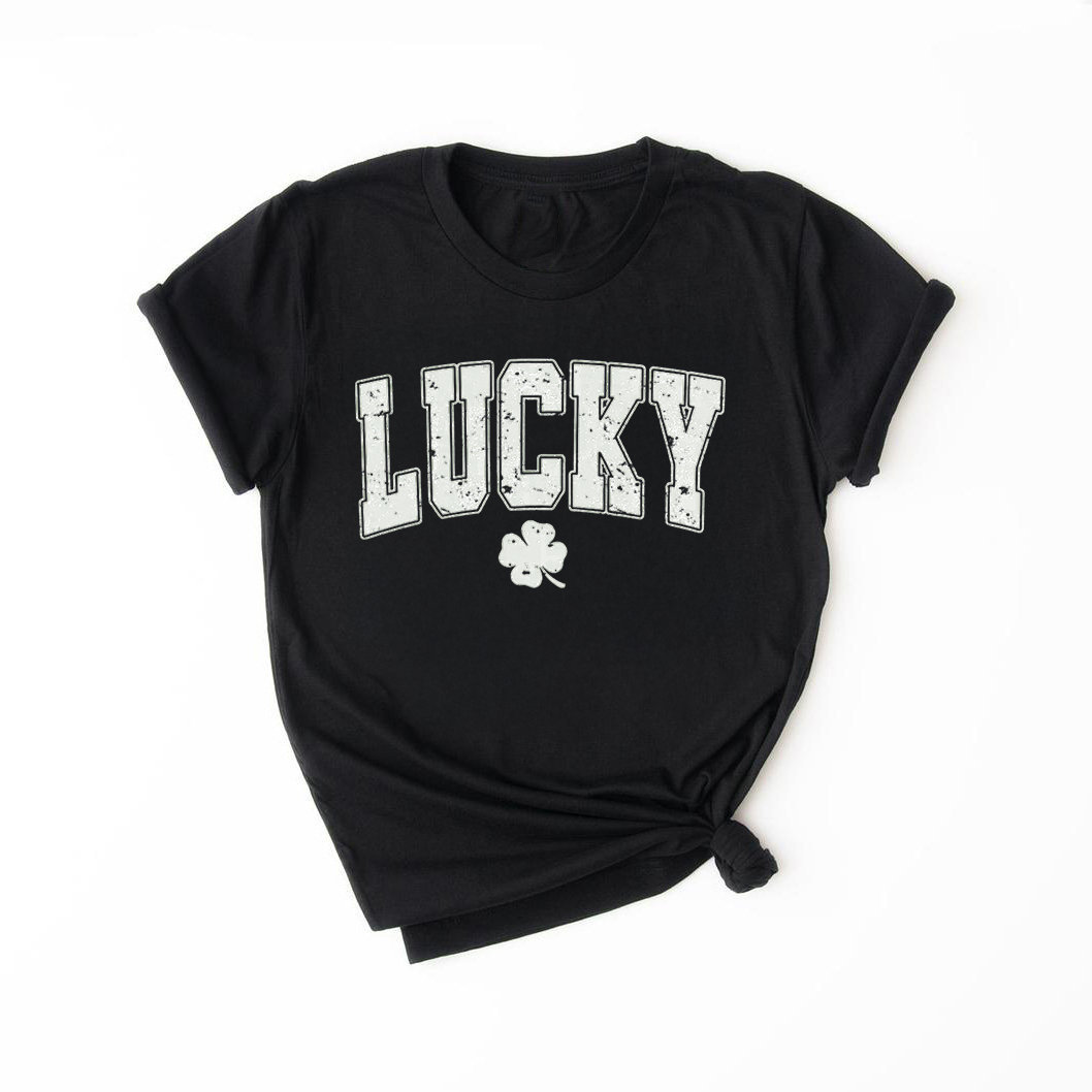 LUCKY Saint Patrick's Day Short Sleeve T-Shirt – Kids, Girls, Boys, Teens
