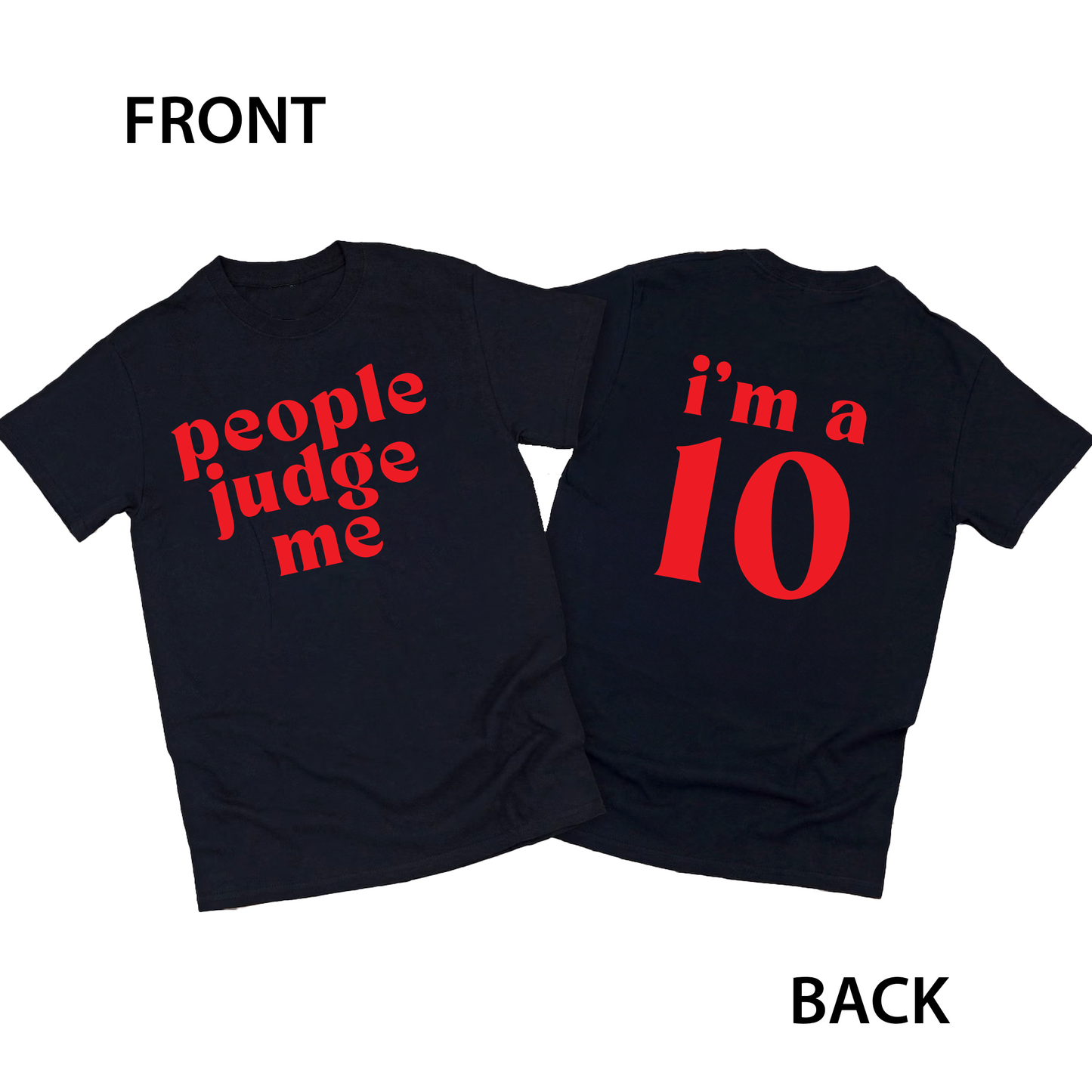 People Judge Me. I'm a 10. Kids Girls Gymnast Short Sleeve T-Shirt