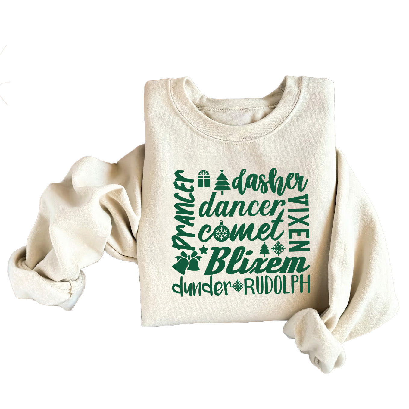 Rudolph the Reindeer Kids Unisex Holiday Sweatshirt for Girls, Boys, and Teens