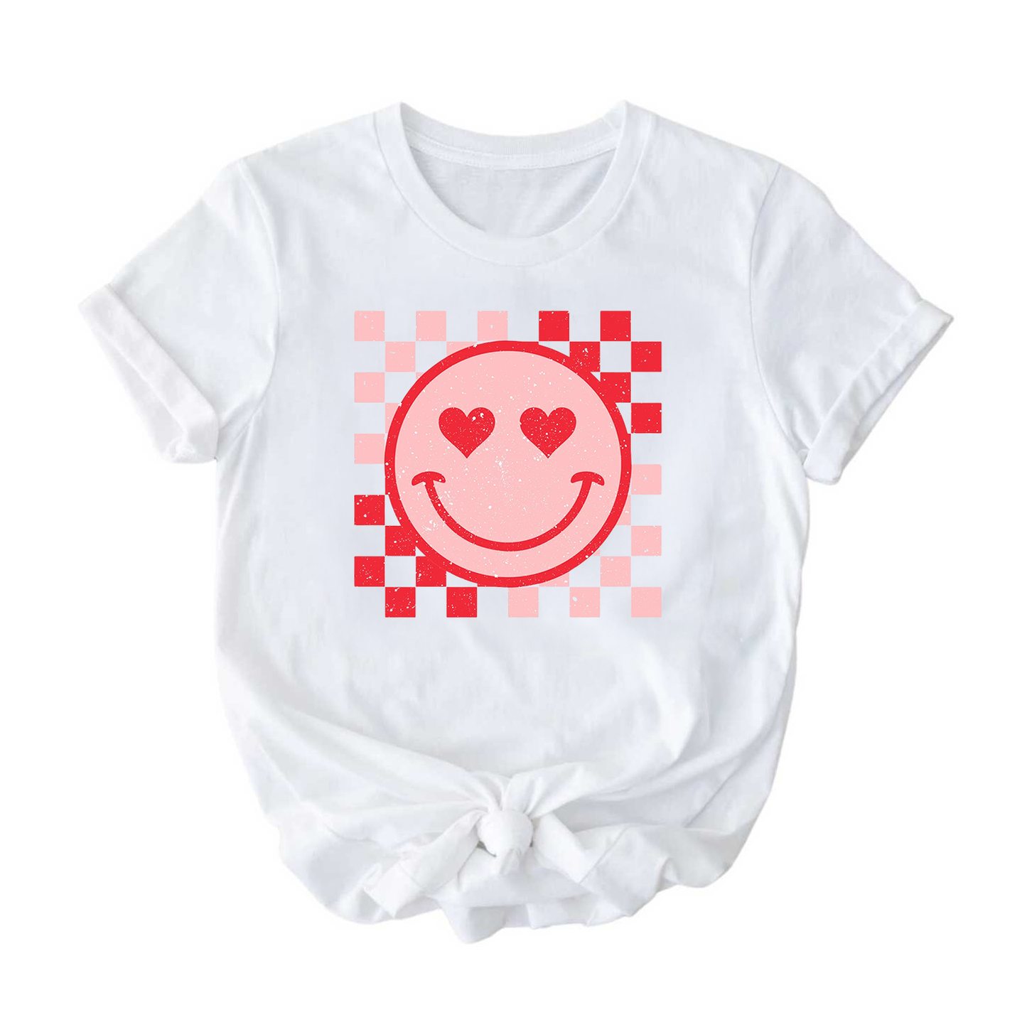 Smiley Heart T-Shirt for Kids, Girls, and Teens - Fun Short Sleeve Tee
