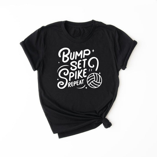 Bump, Set, Spike, Repeat Volleyball Kids & Teens T-Shirt