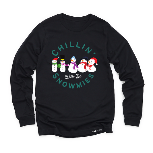 Chillin with the Snowmies Kids, Boys, Girls  Jersey Long Sleeve Tee