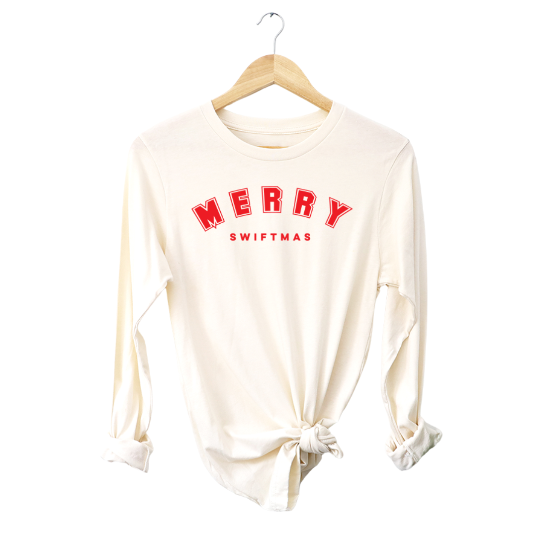 Merry Swiftmas Girls Jersey Long Sleeve Tee