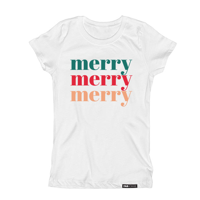 Merry, Christmas, Holiday KIDS Short Sleeve T-shirt
