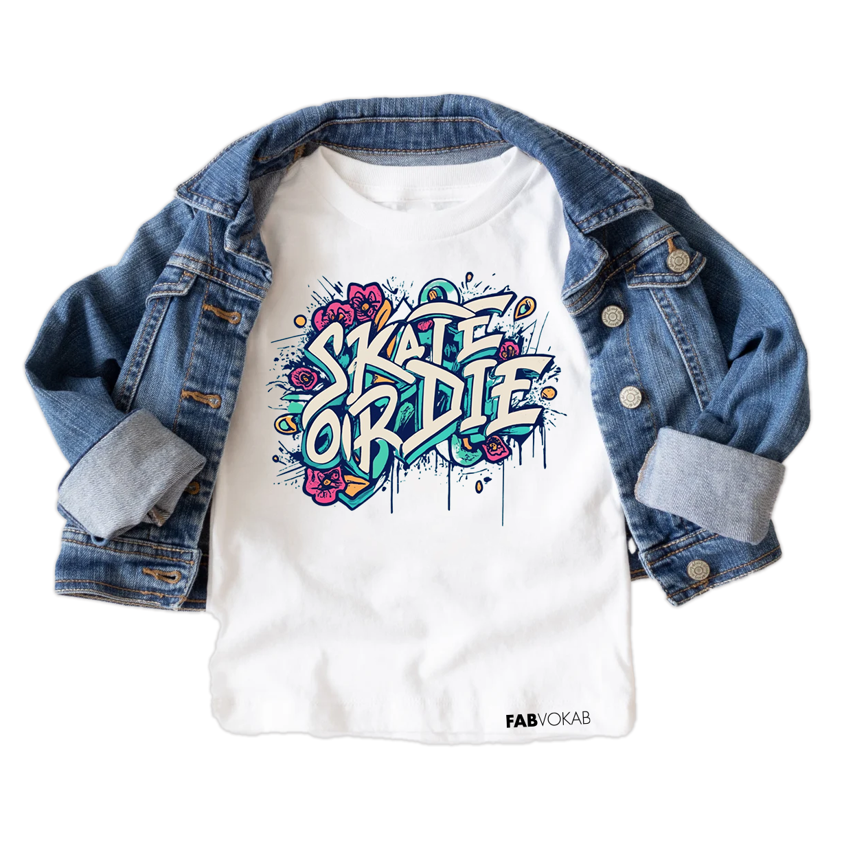 Skate or Die Graphic T Shirt for Kids Boys Girls Teens