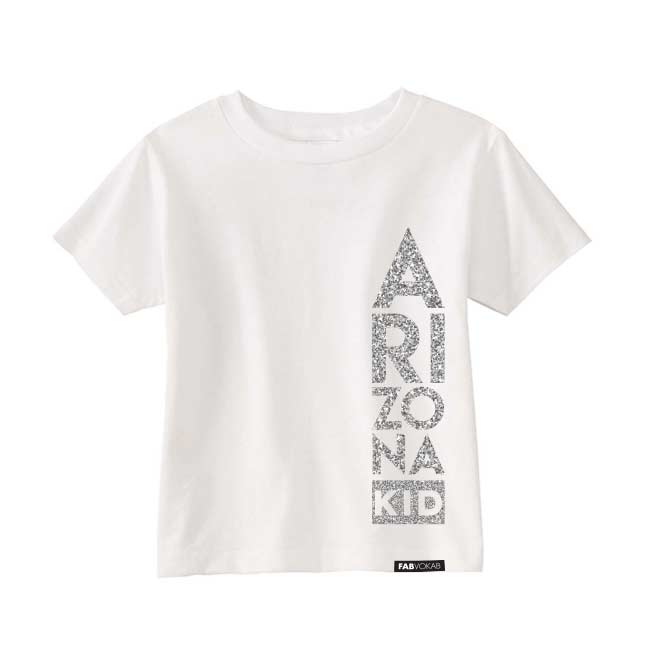 ARIZONA KID Glitter Short Sleeve T-shirt FABVOKAB