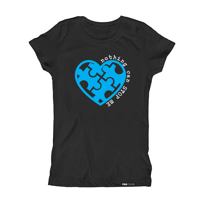 Nothing Can Stop ME Autism Awareness Short Sleeve T-shirt FABVOKAB