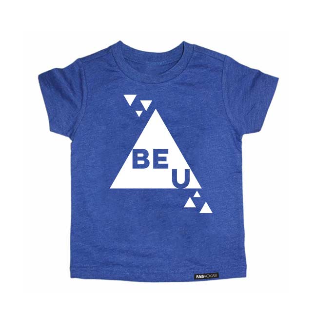 BE U Blue Short Sleeve T-shirt FABVOKAB