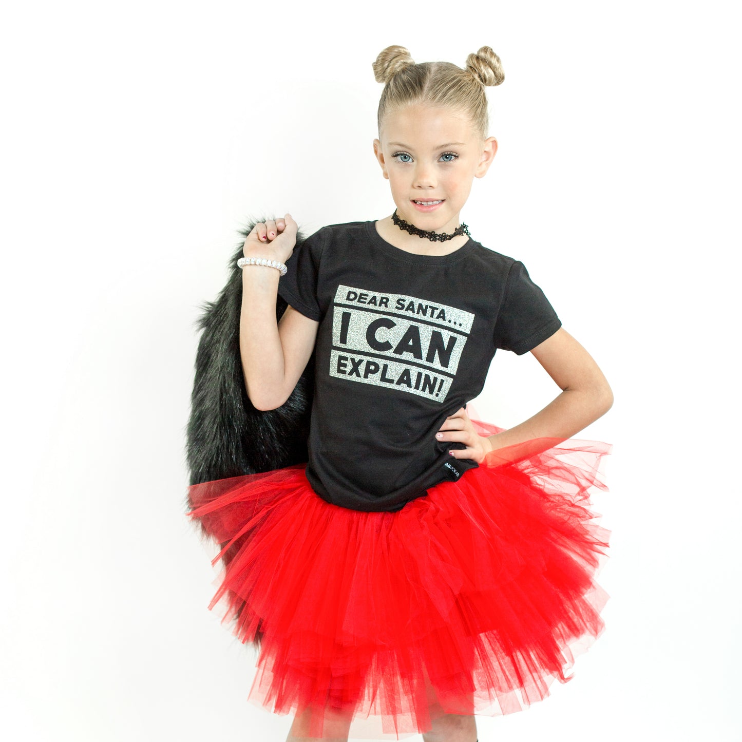 RED GIRLS TUTU SKIRT FABVOKAB