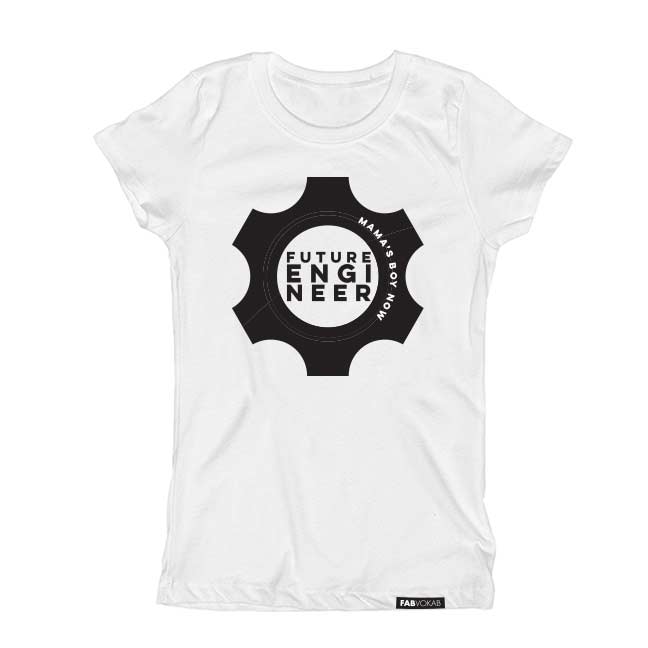 FUTURE ENGINEER MAMA'S BOY NOW Short Sleeve T-shirt FABVOKAB