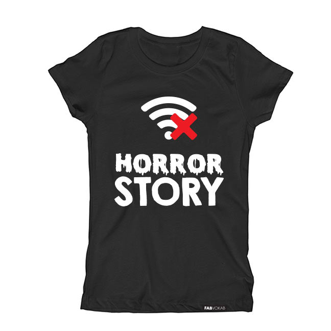 HORROR STORY HALLOWEEN Kids, Boys, Girls, Unisex, Teen Short Sleeve T-shirt FABVOKAB