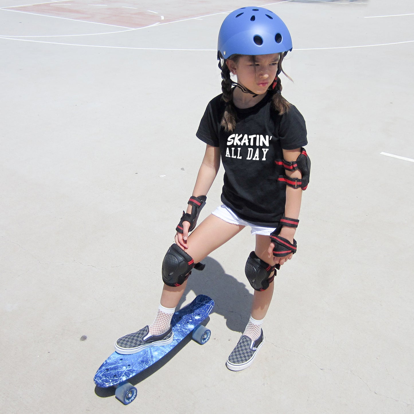 SKATIN' ALL DAY SKATER SHIRT Short Sleeve T-shirt FABVOKAB