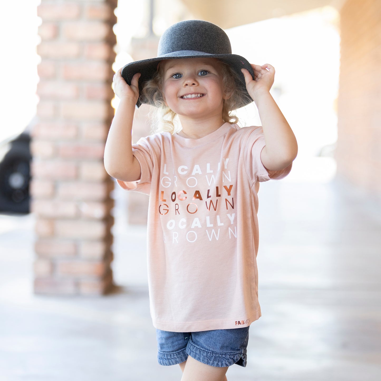 LOCALLY GROWN Kids, Girls, Boys Teen Short Sleeve T-shirt FABVOKAB
