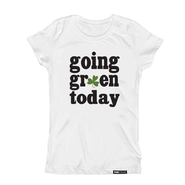 GOING GREEN TODAY Short Sleeve Kids, Teen, Boys, Girls T-shirt FABVOKAB