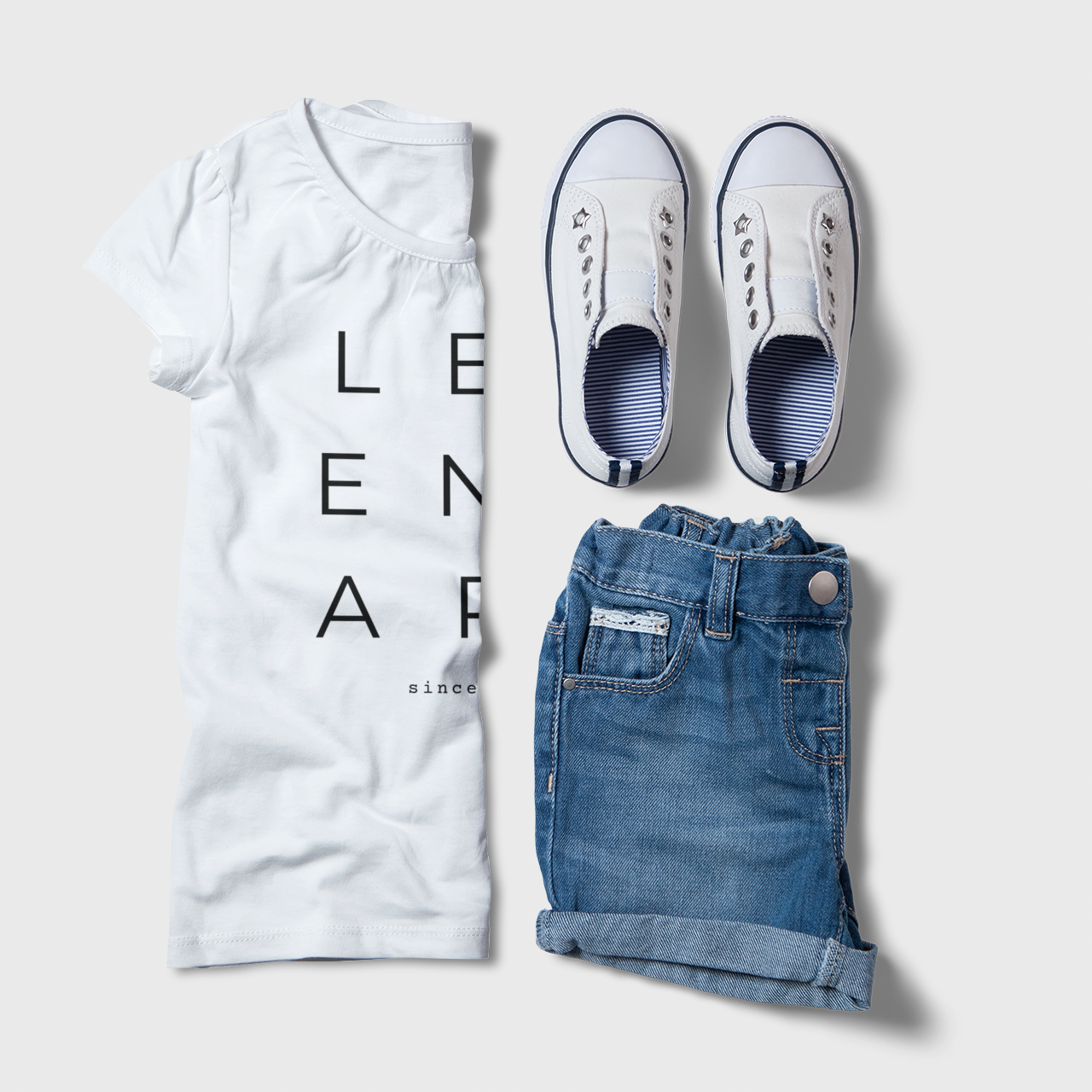 L E G E N D A R Y (LEGENDARY) Kids, Girls, Teen Short Sleeve T-shirt (Custom year) FABVOKAB