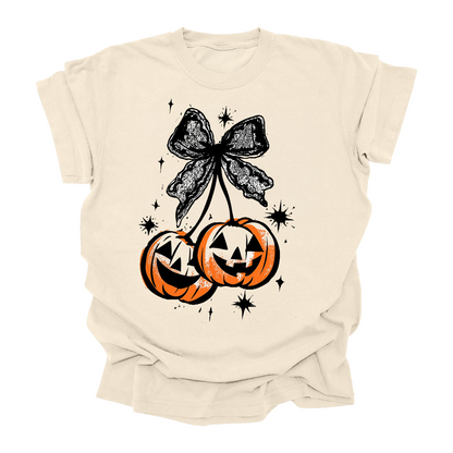 Halloween Pumpkin Jack-O’-Lantern T-Shirt  Retro Fall Graphic Tee Kids & Adults Spooky Season Shirt