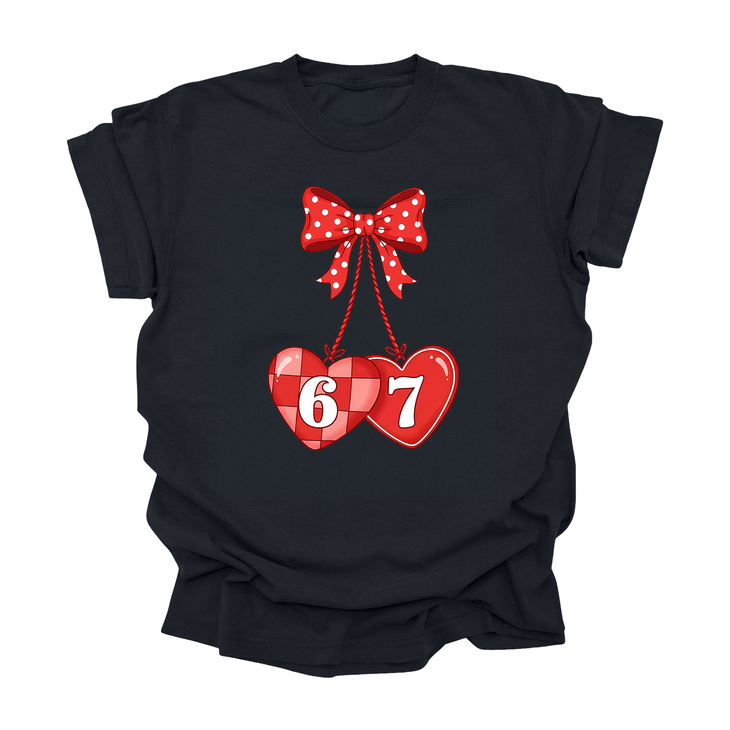 6–7 Valentine Shirt – Viral TikTok Trend Heart Tee for Kids, Teens & Adults