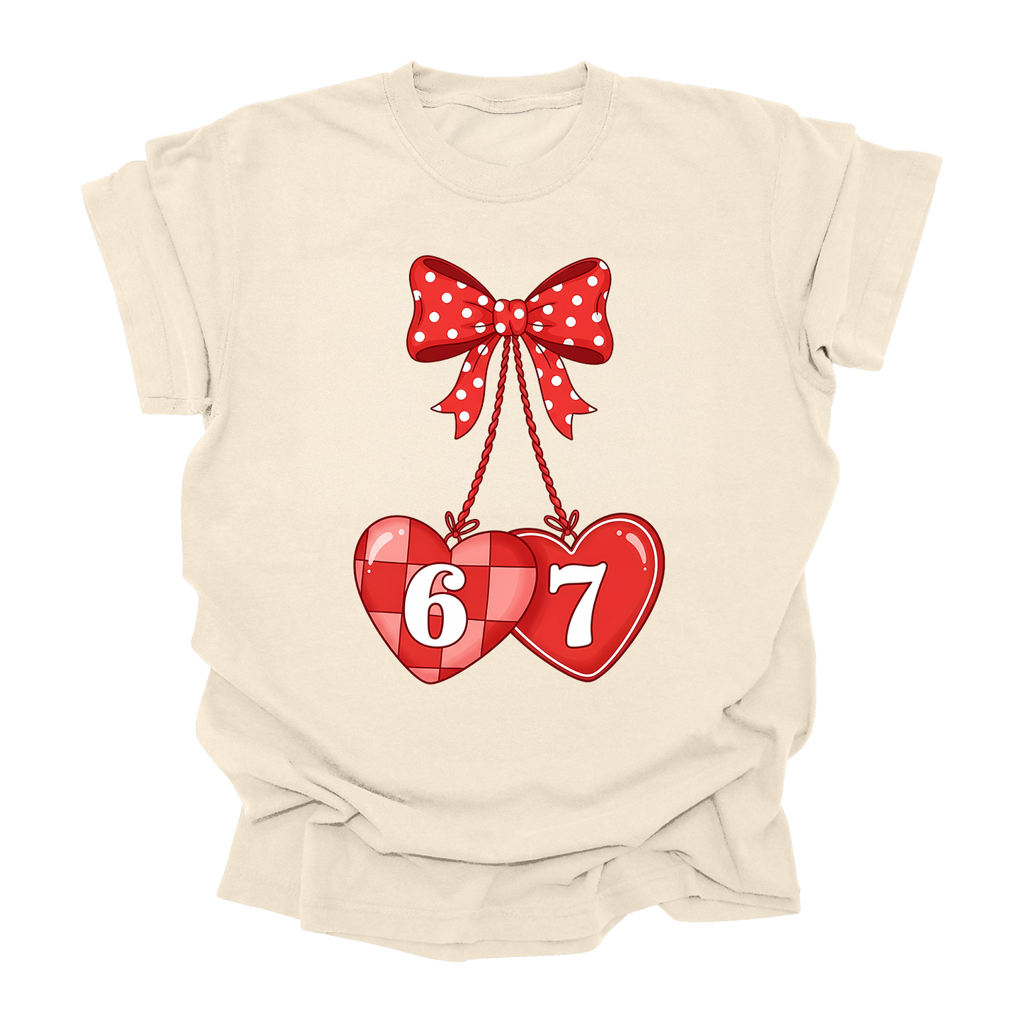 6–7 Valentine Shirt – Viral TikTok Trend Heart Tee for Kids, Teens & Adults