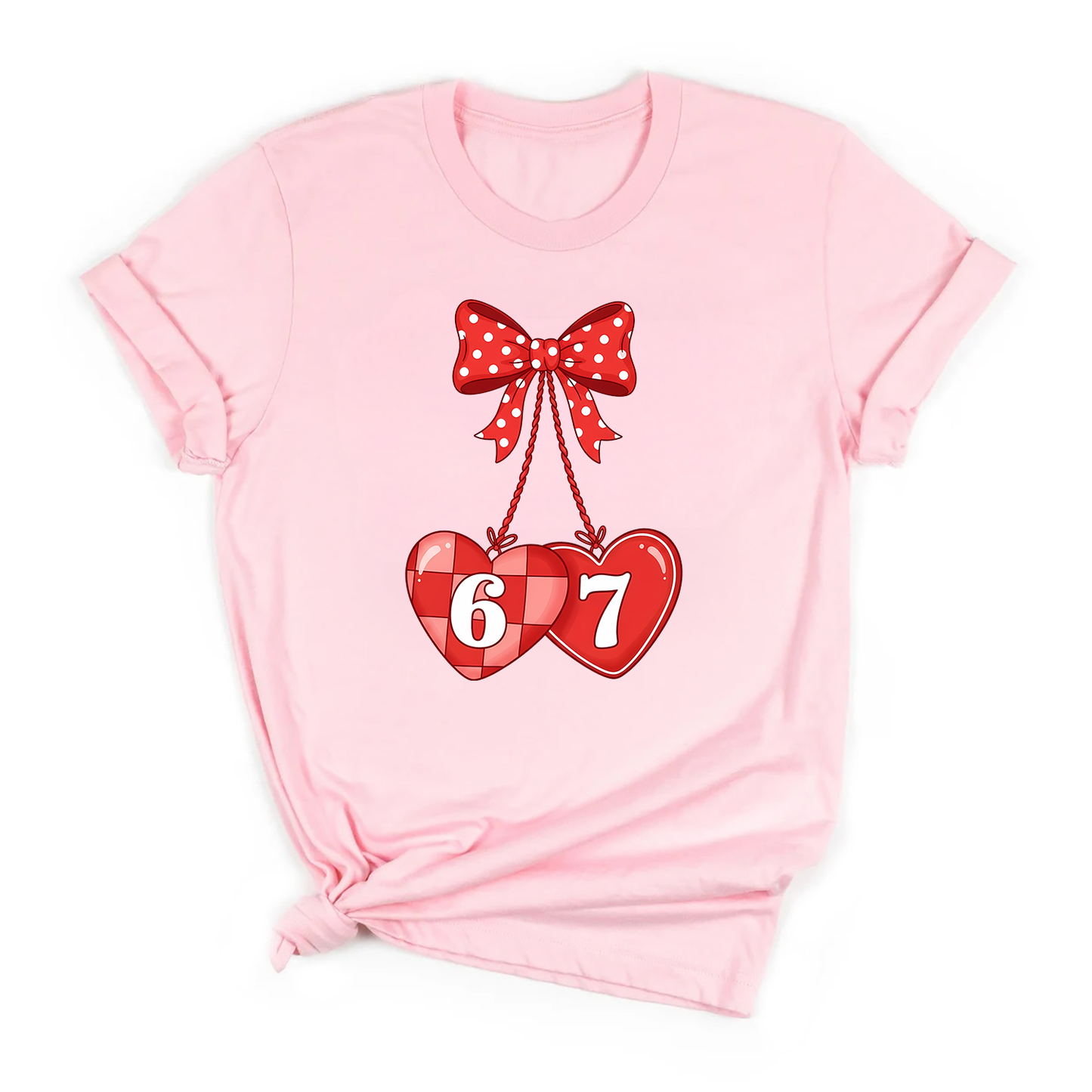 6–7 Valentine Shirt – Viral TikTok Trend Heart Tee for Kids, Teens & Adults