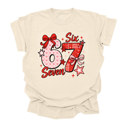 Six-Seven Shirt Valentine | TikTok Viral 6-7 Trend Shirt Kids Adult