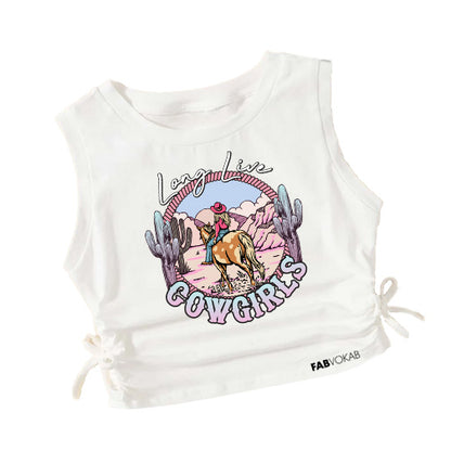 Sassy and Stylish: Long Live Cowgirl Crop Top for Western Diva