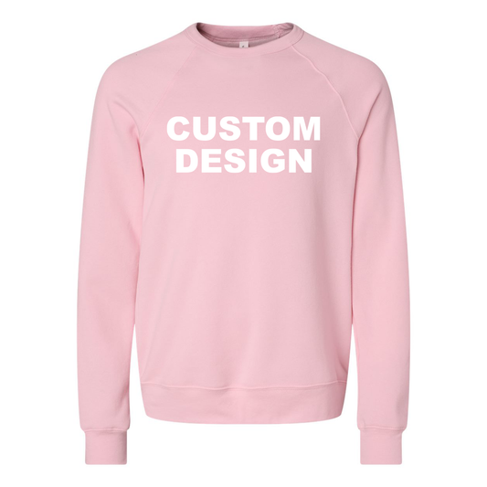 Custom Design Adult Pink Sweatshirt