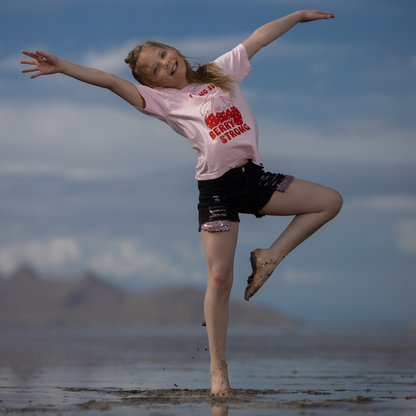 Flipping Sweet, Berry Strong Gymnast Tee