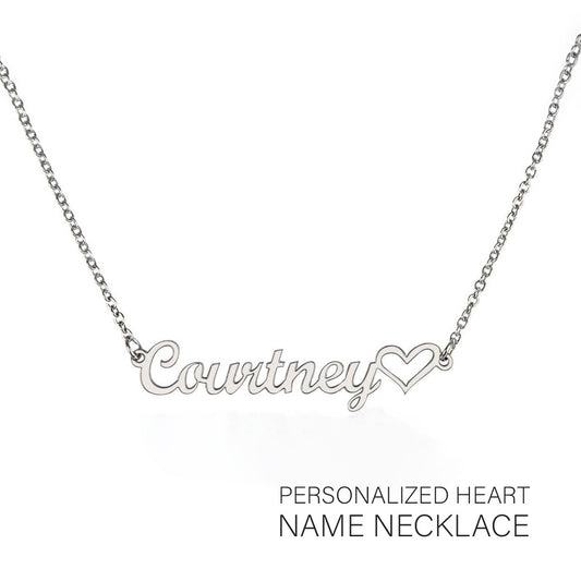Personalized Heart Name Necklace: Express Your Love