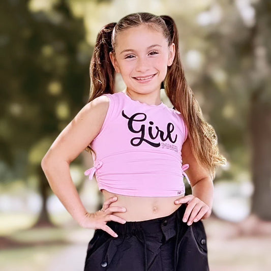 GIRL POWER, Girls Crop Top