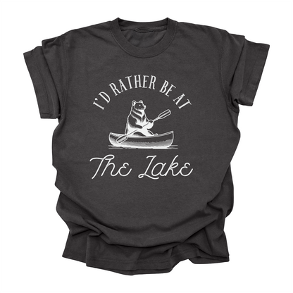 I Would Rather Be at the Lake T-Shirt – Retro Summer Lake Life Tee