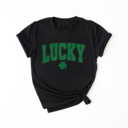 LUCKY Saint Patrick's Day Short Sleeve T-Shirt – Kids, Girls, Boys, Teens