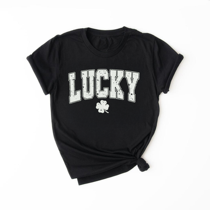 LUCKY Saint Patrick's Day Short Sleeve T-Shirt – Kids, Girls, Boys, Teens