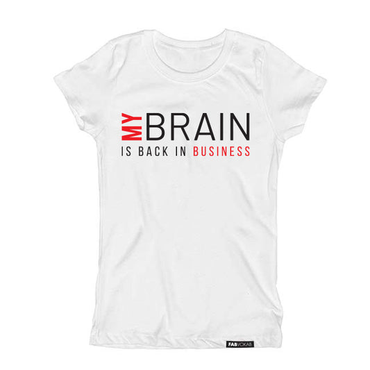 MY BRAIN IS BACK IN BUSINESS, Back to School T-Shirt for Kids, Boys, Girls, and Teens