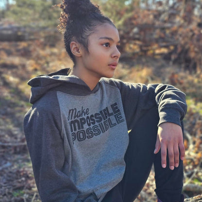 Make Impossible Possible Unisex Hoodie for Kids, Teens, Boys & Girls