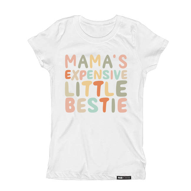 Expensive Little Bestie Girls, Kids, Teens Short Sleeve T-Shirt (Color)