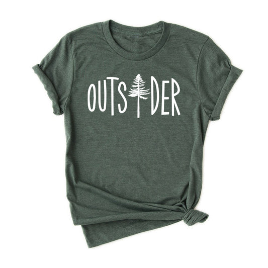 Outsider Kids Short Sleeve T-Shirt for Outdoor Enthusiasts, FABVOKAB.COM
