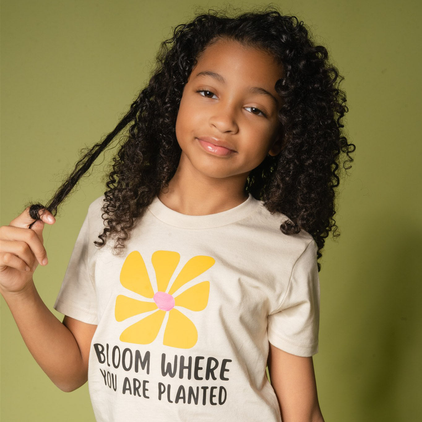 "Bloom Where You Are Planted" Girls' Motivational T-Shirt