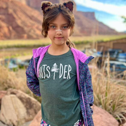 Outsider Kids Short Sleeve T-Shirt for Outdoor Enthusiasts