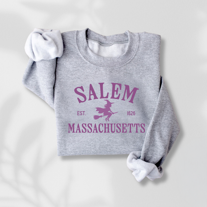 Salem, MA Sweatshirt - Vintage Witch City Crewneck