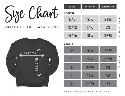 Spooky Season Fleece Sweatshirt – Cute Ghost with Flowers Design