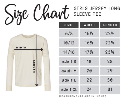 Flipping into 2026 with Gymnast Grace Kids, Girls Jersey Long Sleeve Tee