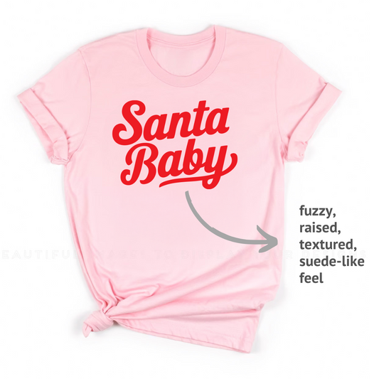 Santa Baby Pink T-Shirt - Kids, Teens & Adults