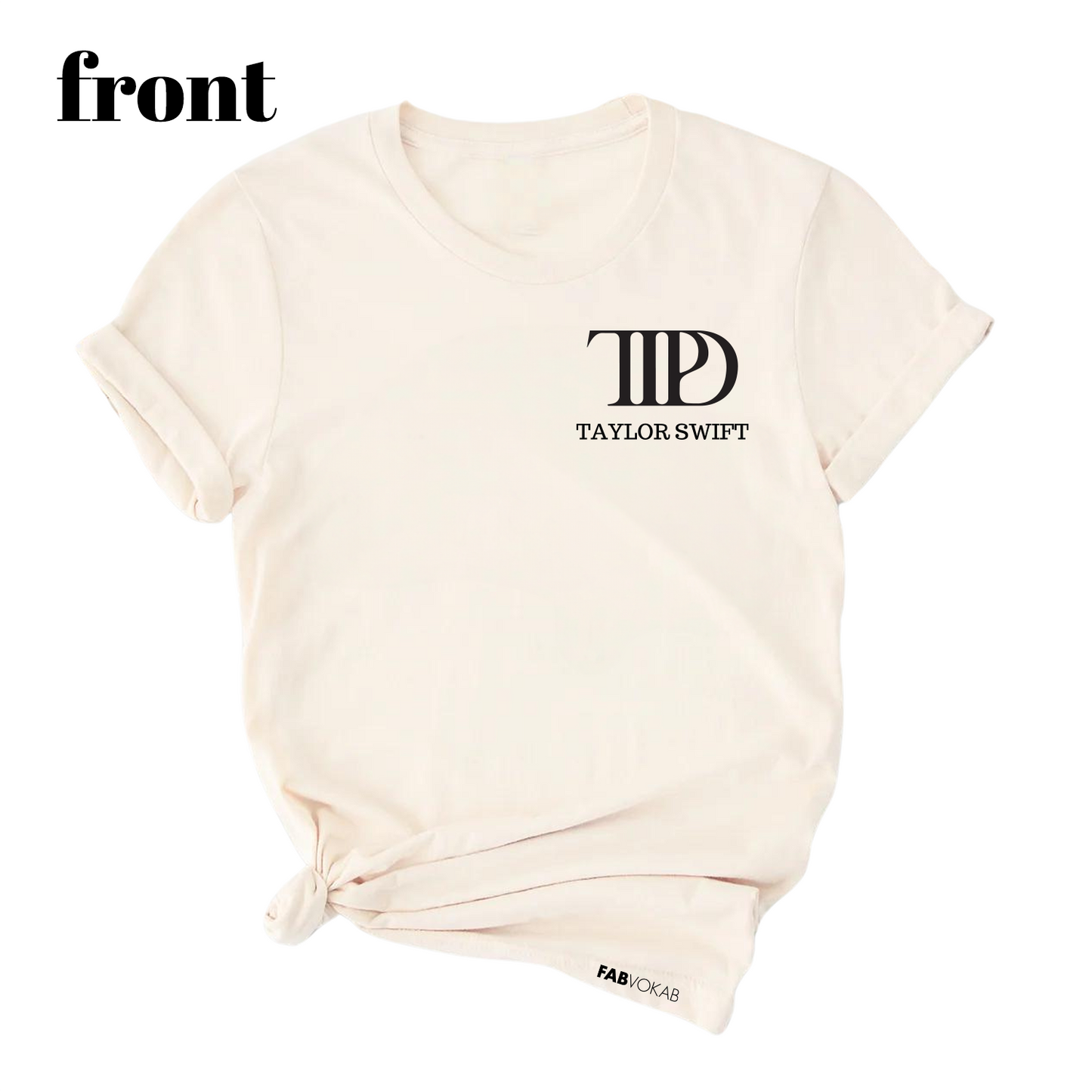 The Tortured Poets Department Girls T-shirt (front & back)