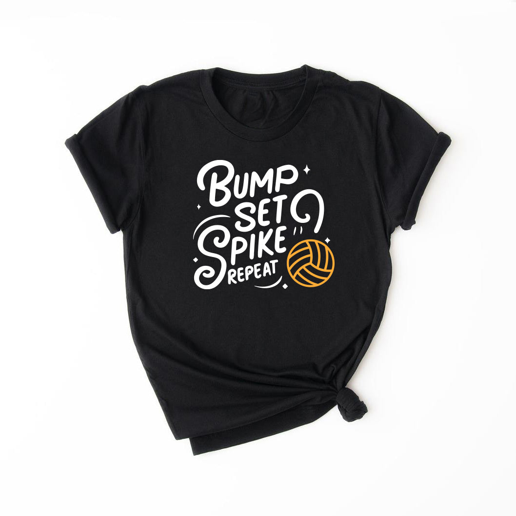 Bump, Set, Spike, Repeat Volleyball Kids & Teens T-Shirt