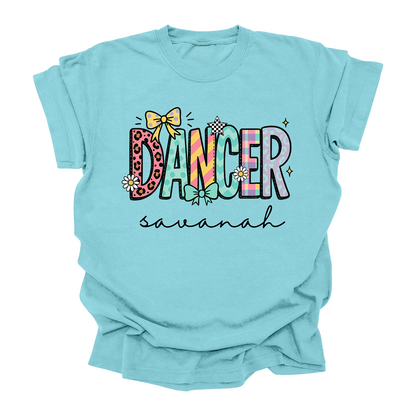 Personalized Dancer T-Shirt – Custom Name Dance Tee for Kids & Teens